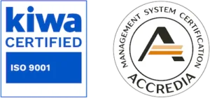 Certificazione ISO 9001 Kiwa certified e Accredia